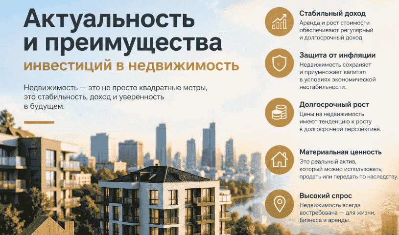 Актуальность инвестиций в недвижимость