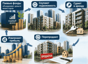 Паевые фонды с,купают недвижимость