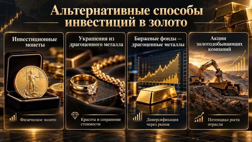 Альтернативные способы инвестиций в золото