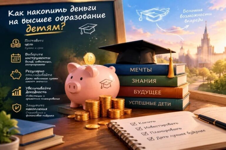 Как накопить на высшее образование детям